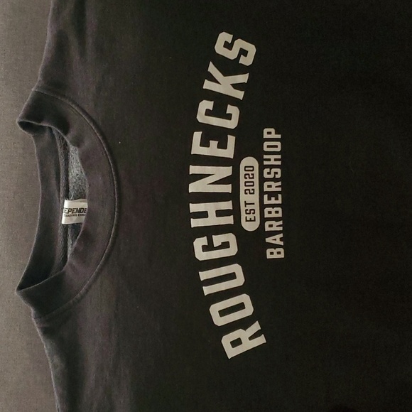 Independent Trading Company mens size large grey white roughnecks barbershop - Picture 7 of 15